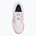 Kinder-Tennisschuhe Mizuno Break Shot 5 Jr CC weiß/blau granit/calypso coral 5