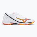 Mizuno Wave Claw 3 Badmintonschuh weiß/zitrus/calypso coral 2