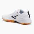 Mizuno Wave Claw 3 Badmintonschuh weiß/zitrus/calypso coral 3