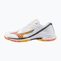 Mizuno Wave Claw 3 Badmintonschuh weiß/zitrus/calypso coral 8