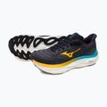 Herren Laufschuhe Mizuno Wave Sky 9 baritone blau/zitrus/capri breeze 7