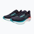 Herren Laufschuhe Mizuno Wave Rider 29 odyssey grau/Ccapri breeze/calypso coral 8