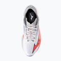 Herren Laufschuhe Mizuno Wave Rebellion Flash 3 weiß/feurige Koralle 2/iris bloom 7