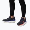 Damen Laufschuhe Mizuno Wave Sky 9 odyssey grau/striking coral/iris bloom 10