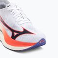 Mizuno Wave Rebellion Pro 3 Laufschuh weiß/baritonblau/feurig cora 7