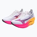 Mizuno Wave Rebellion Pro 3 Laufschuh weiß/rosa tetra/tang orange 8