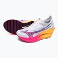 Mizuno Wave Rebellion Pro 3 Laufschuh weiß/rosa tetra/tang orange 9