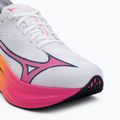 Mizuno Wave Rebellion Pro 3 Laufschuh weiß/rosa tetra/tang orange 7