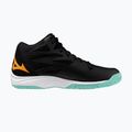 Mizuno Thunder Blade Z Mid Volleyballschuh schwarz/tangelo/eisgrün 2