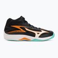 Mizuno Thunder Blade Z Mid Volleyballschuh schwarz/tangelo/eisgrün 2