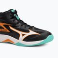 Mizuno Thunder Blade Z Mid Volleyballschuh schwarz/tangelo/eisgrün 7