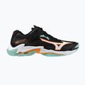 Mizuno Wave Lightning Z8 Volleyballschuhe schwarz/tangelo/eisgrün