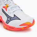 Mizuno Wave Lightning Z8 weiß/feurige Koralle 2/Zitrus Volleyballschuhe 7