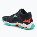 Mizuno Wave Lightning Z8 Mid Volleyballschuhe schwarz/tangelo/eisgrün 3