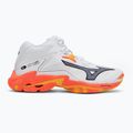 Mizuno Wave Lightning Z8 Mid weiß/feurige Koralle 2/Zitrus Volleyballschuhe 2