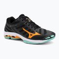 Mizuno Wave Voltage 2 Volleyballschuhe schwarz/tangelo/eisgrün