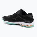 Mizuno Wave Voltage 2 Volleyballschuhe schwarz/tangelo/eisgrün 3
