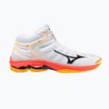 Volleyballschuhe Mizuno Wave Voltage 2 Mid weiß/feurige Koralle 2/Zitrus