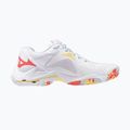 Damen Volleyballschuhe Mizuno Wave Lightning Z8 weiß/calypso coral/pale banana 2