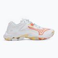 Damen Volleyballschuhe Mizuno Wave Lightning Z8 weiß/calypso coral/pale banana 2