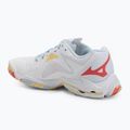 Damen Volleyballschuhe Mizuno Wave Lightning Z8 weiß/calypso coral/pale banana 3