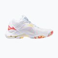 Damen Volleyballschuhe Mizuno Wave Lightning Z8 Mid weiß/calypso coral/pale banana 2