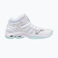 Damen-Volleyballschuhe Mizuno Wave Voltage 2 Mid white/blue tint