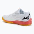 Kinder-Volleyballschuhe Mizuno Lightning Star Z7 weiß/feuriges Koralle 2/Zitrus 3