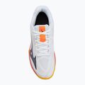 Kinder-Volleyballschuhe Mizuno Lightning Star Z7 weiß/feuriges Koralle 2/Zitrus 5