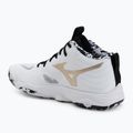 Volleyballschuhe Mizuno Wave Momentum Elite Mid white/black/gold 3