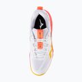 Mizuno Wave Momentum Pro Volleyballschuhe weiß/feurige Koralle 2/Zitrus 5