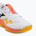 Mizuno Wave Momentum Pro Volleyballschuhe weiß/feurige Koralle 2/Zitrus 7