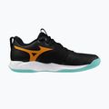 Mizuno Wave Momentum Pro Volleyballschuhe schwarz/tangelo/eisgrün 2