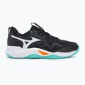 Mizuno Wave Momentum Pro Volleyballschuhe schwarz/tangelo/eisgrün 2