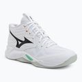 Volleyballschuhe Mizuno Wave Momentum Pro Mid white/black/frozen emerald