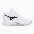 Volleyballschuhe Mizuno Wave Momentum Pro Mid white/black/frozen emerald 2