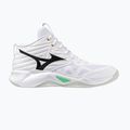 Volleyballschuhe Mizuno Wave Momentum Pro Mid white/black/frozen emerald 8