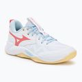 Damen Volleyballschuhe Mizuno Wave Momentum Pro weiß/calypso coral/pale banana
