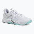 Damen Volleyballschuhe Mizuno Wave Momentum Pro weiß/blau tint