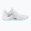 Damen Volleyballschuhe Mizuno Wave Momentum Pro weiß/blau tint