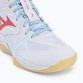 Damen Volleyballschuhe Mizuno Wave Momentum Pro Mid weiß/calypso coral/pale banana 7