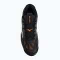 Mizuno Wave Stealth 6 Handballschuhe schwarz/tangelo/eisgrün 5