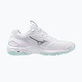 Damen Handballschuhe Mizuno Wave Stealth 6 weiß/blauer Farbton 9