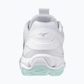 Damen Handballschuhe Mizuno Wave Stealth 6 weiß/blauer Farbton 10