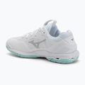 Damen Handballschuhe Mizuno Wave Stealth 6 weiß/blauer Farbton 3