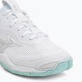 Damen Handballschuhe Mizuno Wave Stealth 6 weiß/blauer Farbton 7