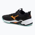 Mizuno Wave Stealth Neo 2 Handballschuhe schwarz/tangelo/eisgrün 3
