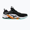 Mizuno Wave Stealth Neo 2 Handballschuhe schwarz/tangelo/eisgrün