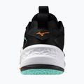 Mizuno Wave Stealth Neo 2 Handballschuhe schwarz/tangelo/eisgrün 3