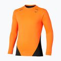 Herren-Longsleeve zum Laufen Mizuno Tech Thermal Charge tangelo 3